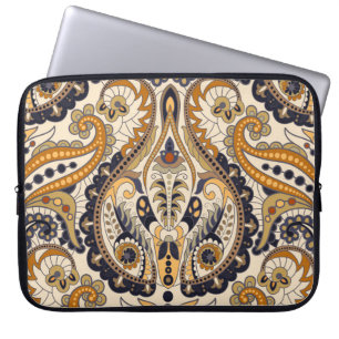 Paisley Floral: Farbenloses, nahtloses Design Laptopschutzhülle