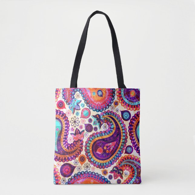 Paisley Floral Indian Seamless Ornament (Vorderseite)