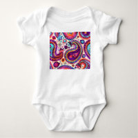Paisley Floral Indian Seamless Ornament