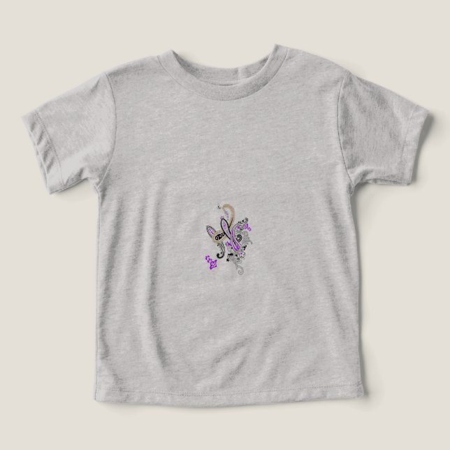 Paisley Floral Motif – Boho White Purple Orange  (Design Vorderseite)