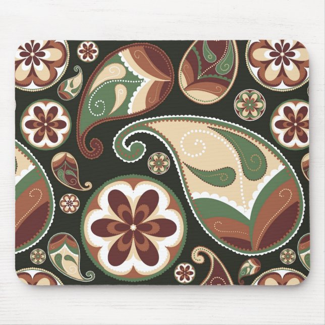 Paisley & Floral Mousepad (Vorne)