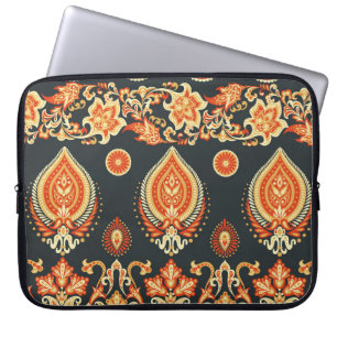 Paisley Floral: Oriental Ethnic Seamless Laptopschutzhülle
