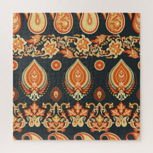 Paisley Floral: Oriental Ethnic Seamless Puzzle