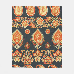 Paisley Floral orientalisches Muster. Nahtlos A Fleecedecke