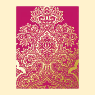 Paisley Foil Holiday Postcard Folien Feiertagspostkarte