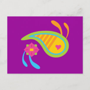 Paisley Fun Postkarte