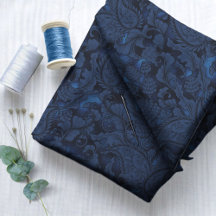 Paisley Garden Floral Navy Blue ID750