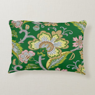 Paisley-Garten-Stilisierte Blumenstickerei Dekokissen