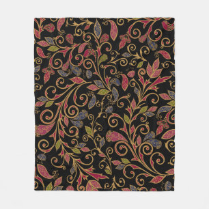 Paisley Gemüse Vintage Mischung Fleecedecke