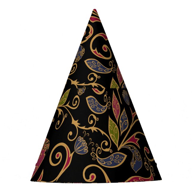 Paisley Gemüse Vintage Mischung Partyhütchen (Vorderseite)