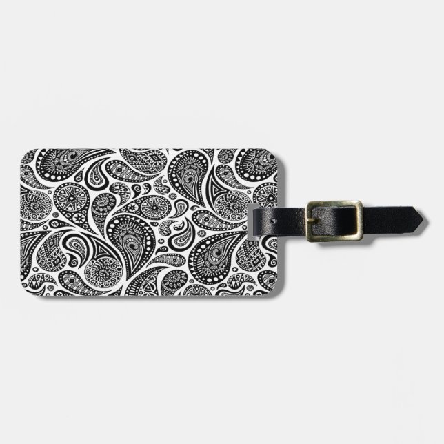 Paisley Gepäckanhänger (Vorderseite horizontal)