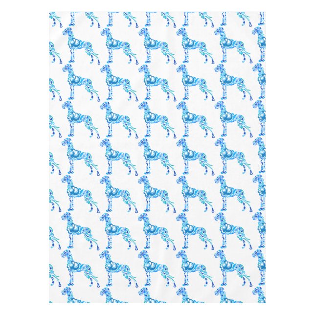 Paisley Great DAne Tischdecke (Vorderseite)