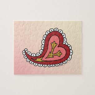 Paisley Heart Puzzle