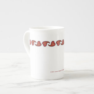 Paisley-Herz Spezialtasse Prozellantasse