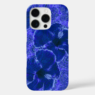 Paisley Hibiskus Vintage psychedelische Blumen Bla iPhone 16 Pro Hülle