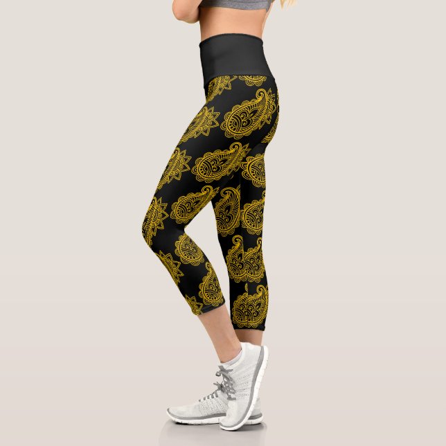 Paisley High Waisted Capris (Links)