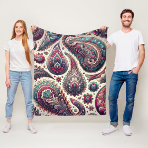 Paisley Hintergrundemuster Fleecedecke