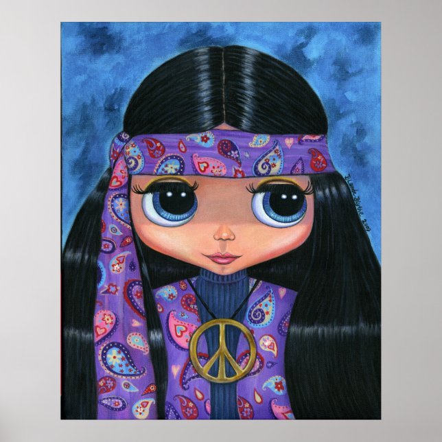 Paisley Hippie Doll Poster (Vorne)