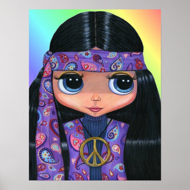 Paisley Hippie Doll Poster (Vorne)