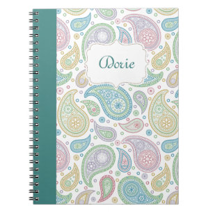Paisley im Peacock-Notebook Notizblock