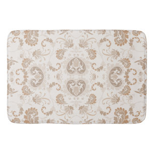 Paisley in Beige Ästhetik Moderne Tan Brown Badematte