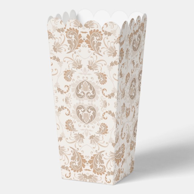 Paisley in Beige Ästhetik Moderne Tan Brown Geschenkschachtel (Vorderseite)