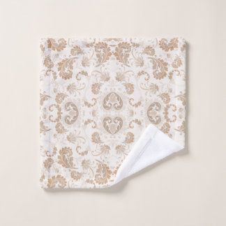 Paisley in Beige Ästhetik Moderne Tan Brown Waschlappen