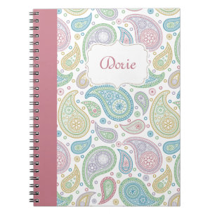 Paisley in Pink-Notebook Notizblock