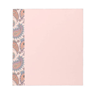 Paisley in Rosa Notizblock