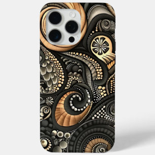 Paisley Inspiriert Black Beige Designer Case-Mate iPhone Hülle