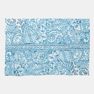 Paisley-Leidenschaft - Blau (Hennastrauch) Küchentuch
