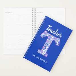 Paisley Letter T Teachers Daily Planer