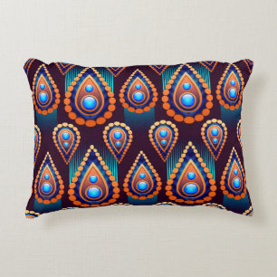 Paisley like Colorful Jewel Pattern Dekokissen