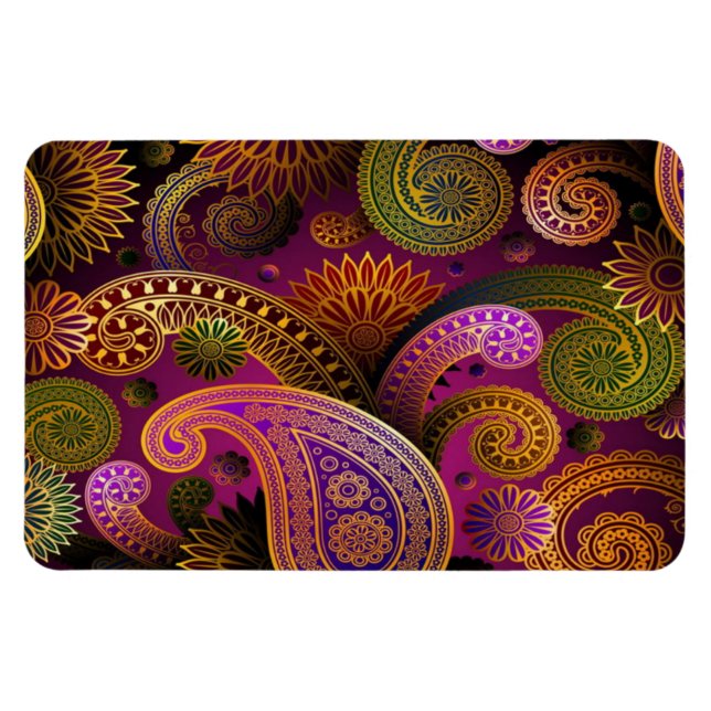 Paisley Lila Magnet (Horizontal)