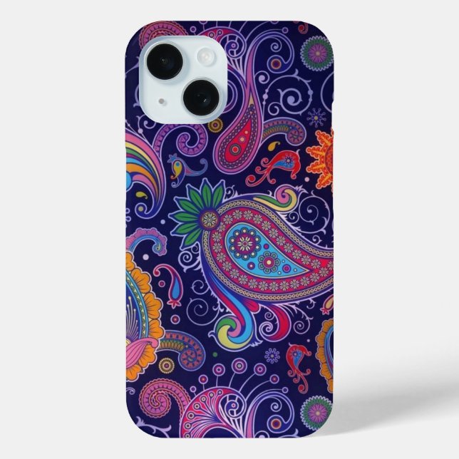 Paisley Lila pink Case-Mate iPhone Hülle (Rückseite)