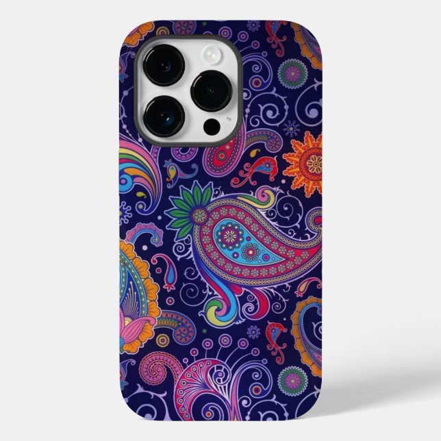 Paisley Lila pink Case-Mate iPhone Hülle (Rückseite)