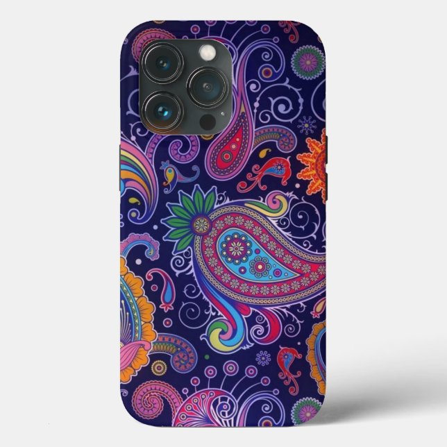 Paisley Lila pink Case-Mate iPhone Hülle (Rückseite)