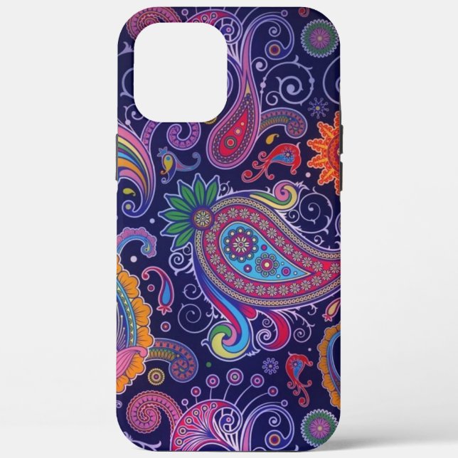 Paisley Lila pink Case-Mate iPhone Hülle (Rückseite)