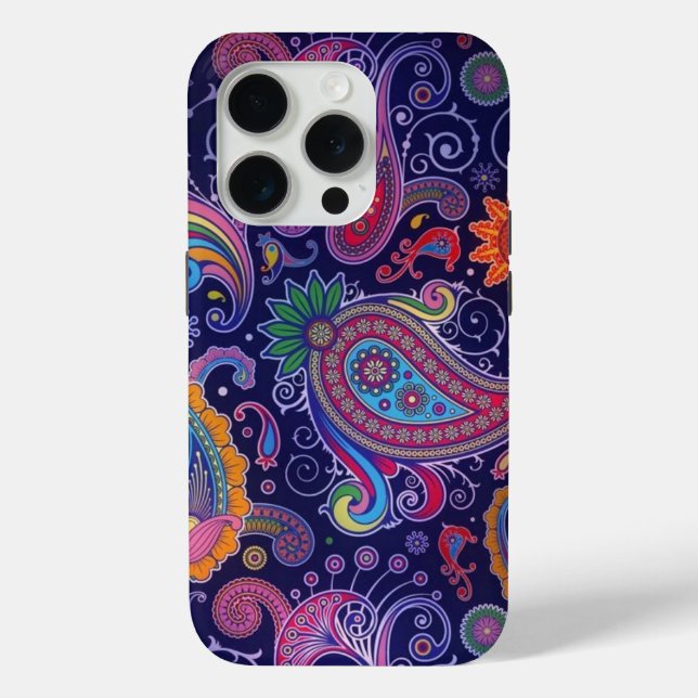 Paisley Lila pink Case-Mate iPhone Hülle (Rückseite)