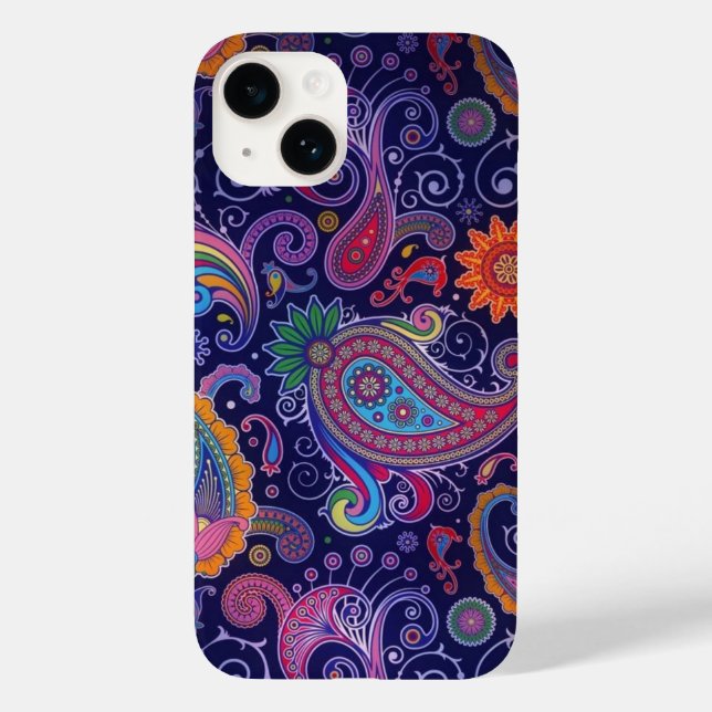 Paisley Lila pink Case-Mate iPhone Hülle (Rückseite)