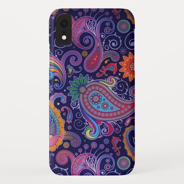 Paisley Lila Pink Case-Mate iPhone Hülle (Rückseite)