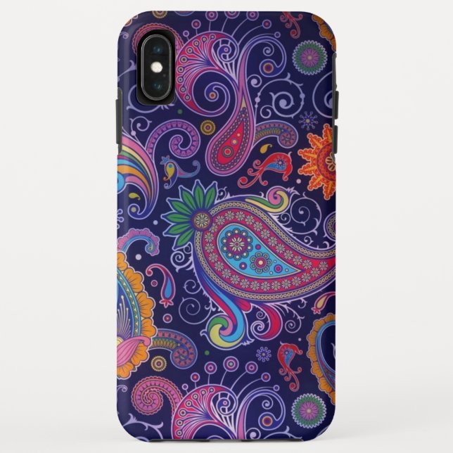 Paisley Lila Pink Case-Mate iPhone Hülle (Rückseite)
