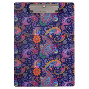 Paisley Lila pink Klemmbrett