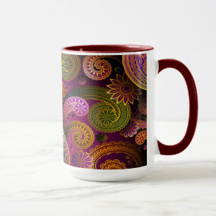 Paisley Lila Tasse