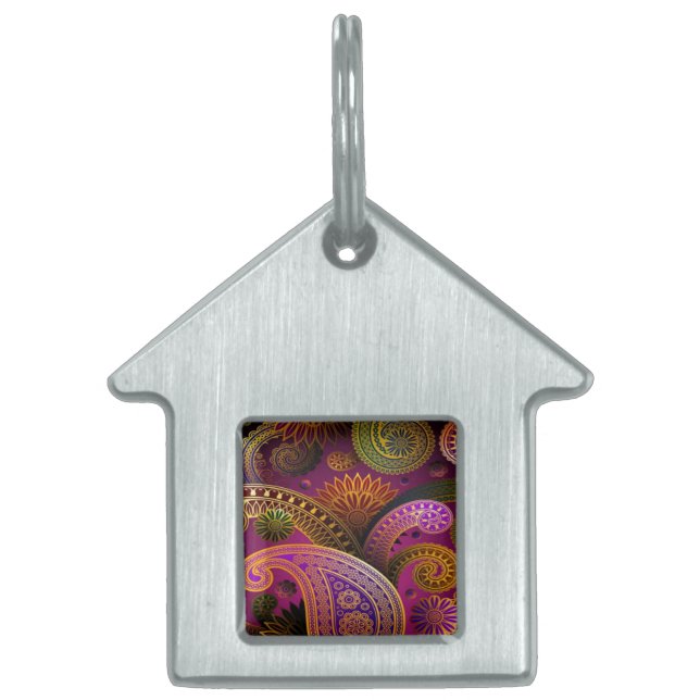 Paisley Lila Tiermarke (Vorderseite)