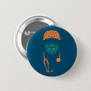 Paisley-Maske Button
