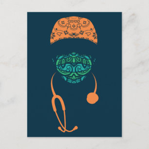 Paisley-Maske Postkarte