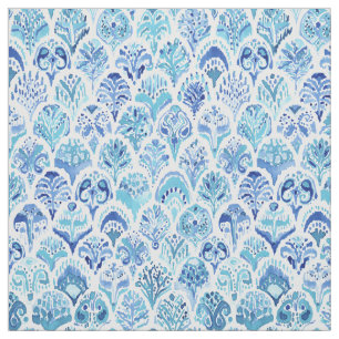 PAISLEY-MEERJUNGFRAU Aquarell-Skala-Muster Stoff