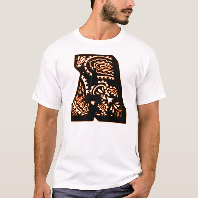 Paisley Monogram - A T-Shirt (Vorderseite)