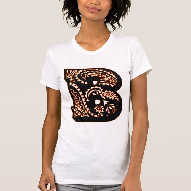Paisley Monogram - B T-Shirt (Vorderseite)